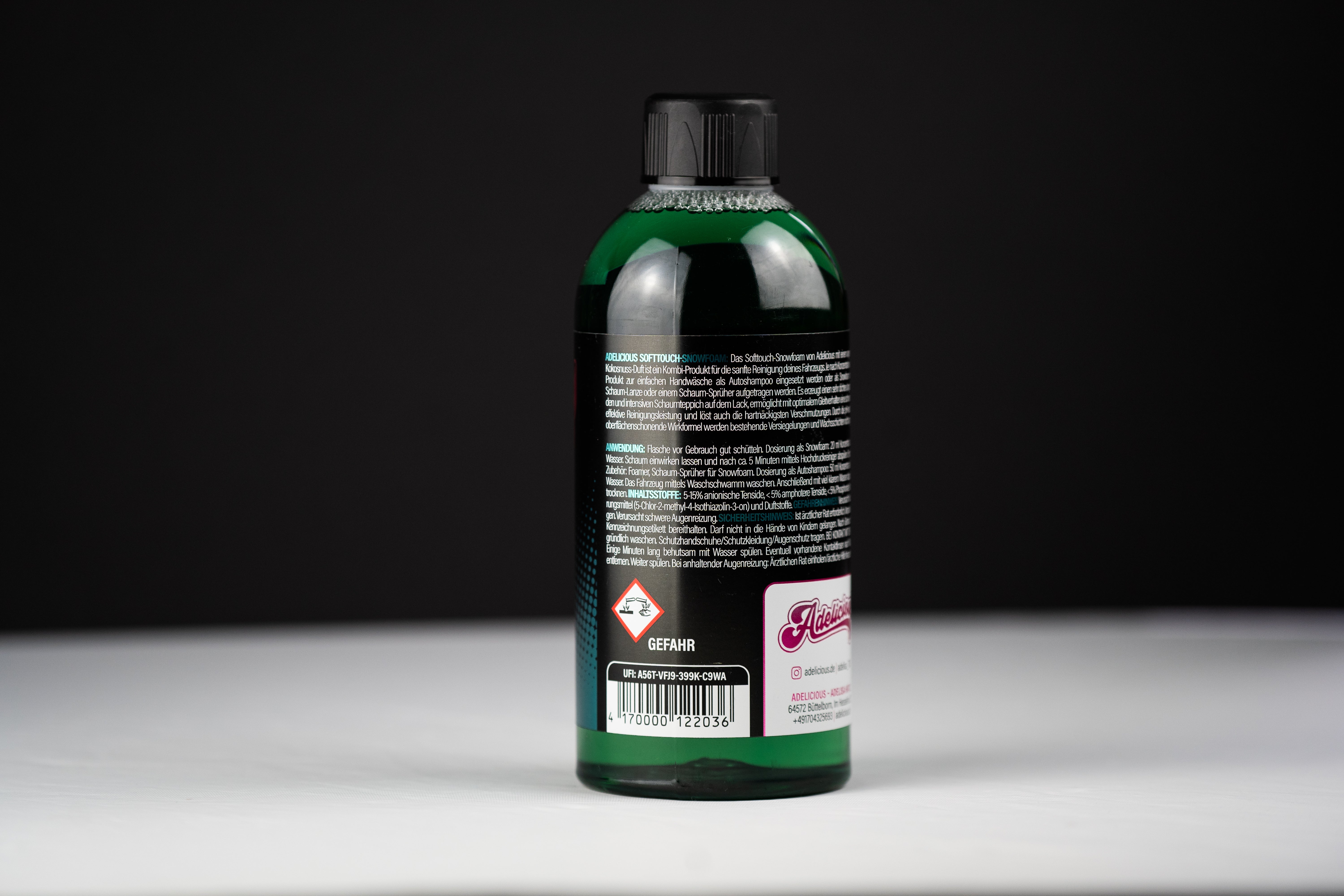 Adelicious Softtouch-Snowfoam Coco | 500ml, ph-neutral, türkis